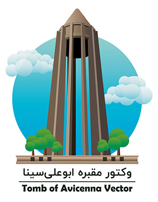 طرح لایه‌باز وکتور مقبره بوعلی سینا