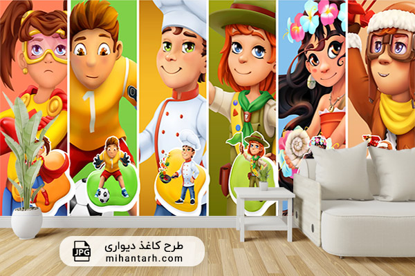 پوستر کاغذ دیواری کودکانه