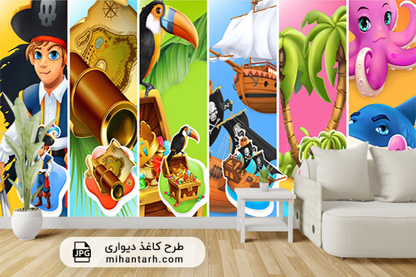 پوستر کاغذ دیواری کودکانه