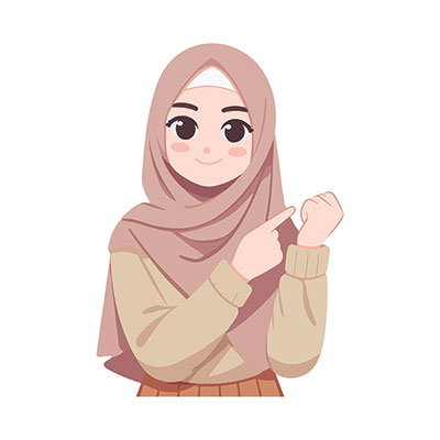 وکتور زن با اشاره دست