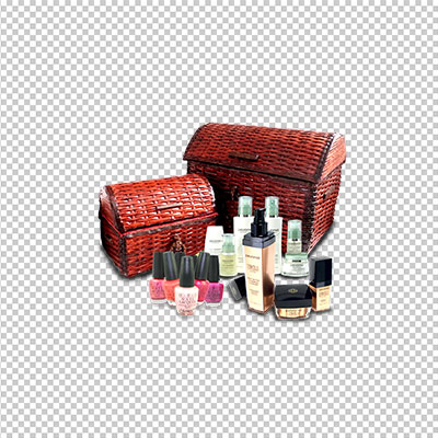عکس برش خورده عطر و لاک ناخن