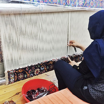 عکس گلیم بافی