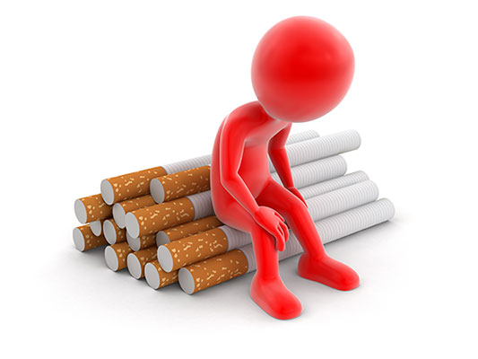 عکس پشیمانی از اعتیاد به سیگار