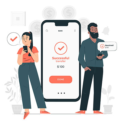 وکتور پرداخت با تلفن همراه