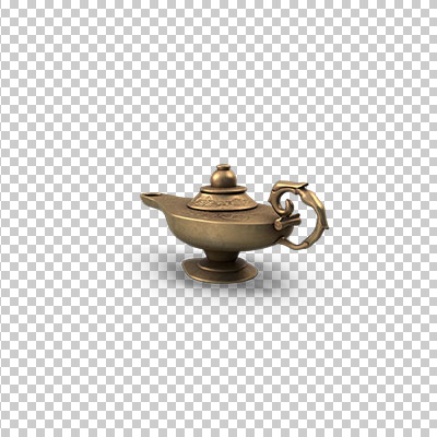 عکس برش خورده سه بعدی چراغ جادو