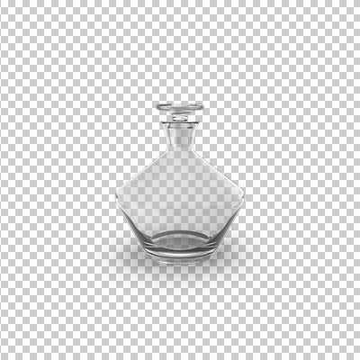 عکس برش خورده سه بعدی شیشه ای جا عطری