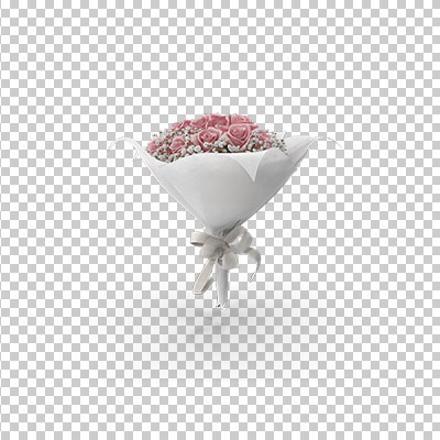 عکس برش خورده سه بعدی دسته گل عروس