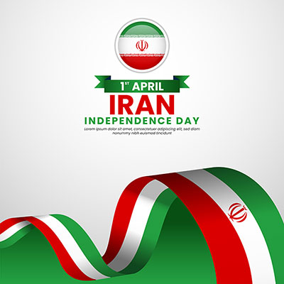 طرح وکتور باکیفیت از پرچم ایران