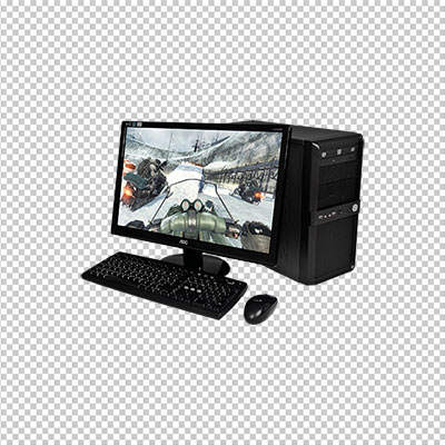 عکس برش خورده کامپیوتر