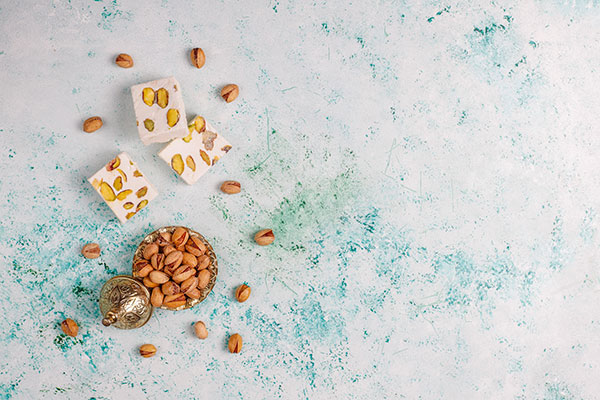 عکس با کیفیت گز پسته‌ای