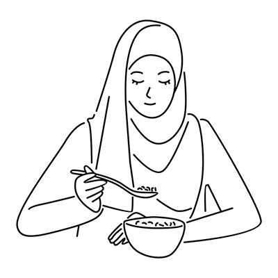 وکتور زن محجبه