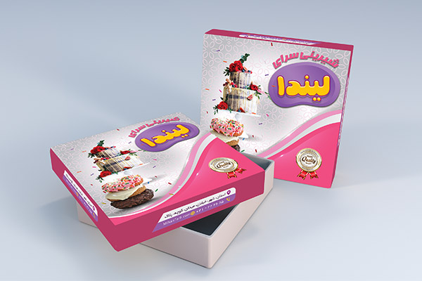 طرح لایه باز جعبه قنادی
