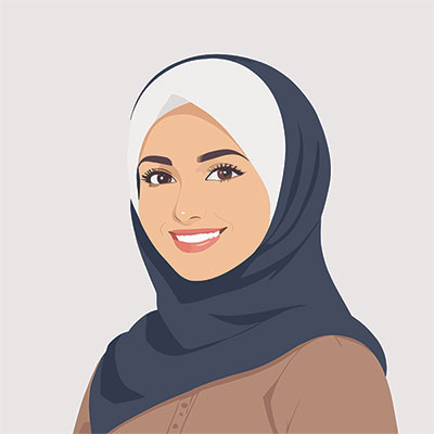 وکتور زن با حجاب