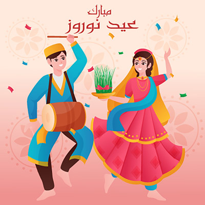 وکتور عید نوروز و هفت سین