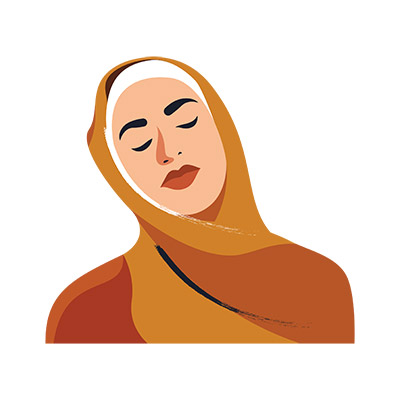 وکتور زن مسلمان