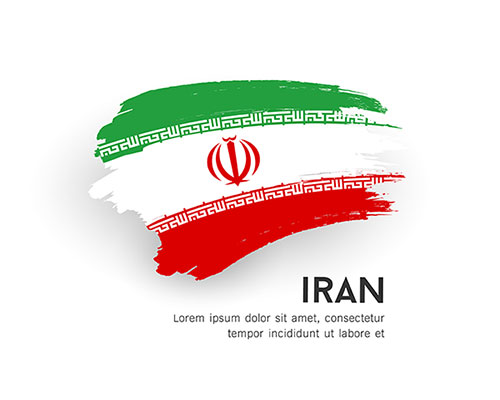 طرح وکتور باکیفیت از پرچم ایران