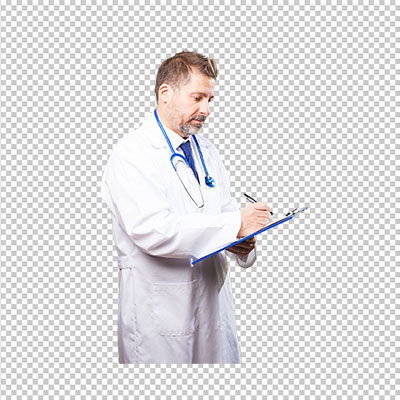 عکس برش خورده دوربری پزشک