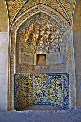 عکس نقاشی دیواری مسجد شهر کاشان