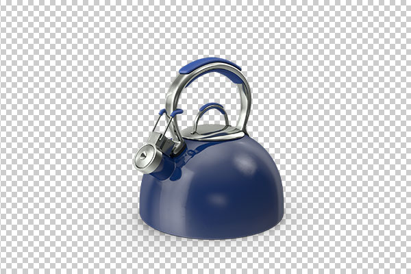 عکس برش خورده سه بعدی کتری سرمه ای