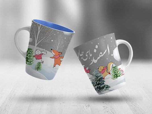 طرح لایه باز سابلیمیشن ماگ تبلیغاتی متولدین اسفند