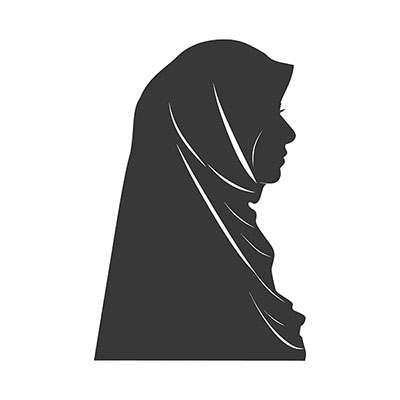 وکتور بانوی با حجاب