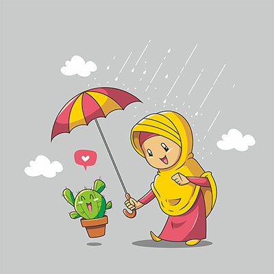 وکتور دختر بچه