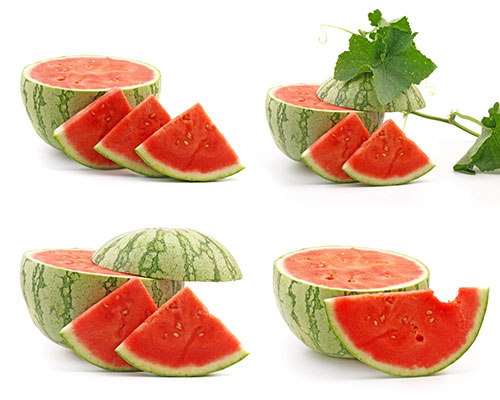 عکس تبلیغاتی غذا و هندوانه برش خورده