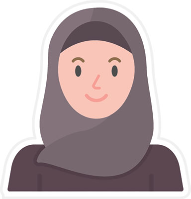 وکتور زن با حجاب