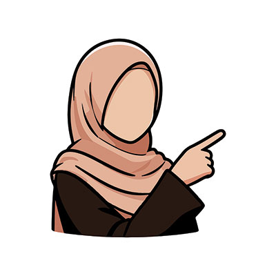 وکتور اشاره دست توسط کاراکتر خانم
