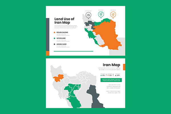 وکتور نقشه مصاحتی کشور ایران
