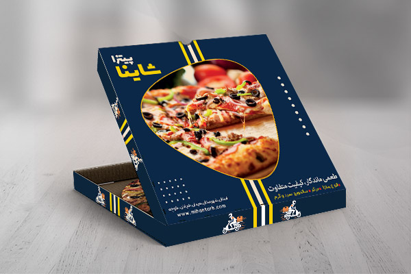 طح لایه باز جعبه پیتزا