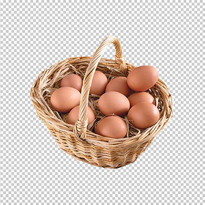 عکس برش خورده سبد تخم مرغ محلی