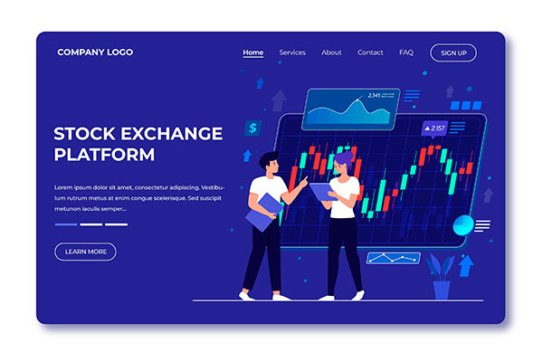 وکتور صرافی سهام بورس