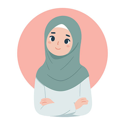 وکتور بانوی با حجاب