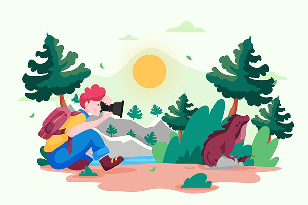 وکتور گردش در طبیعت