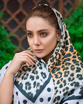 عکس مدل روسری پلنگی