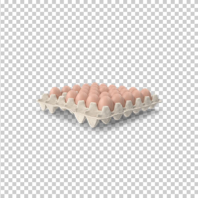 عکس برش خورده سه بعدی شانه تخم مرغ