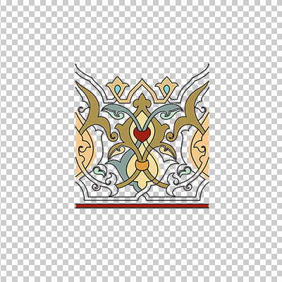 عکس برش خورده اسلیمی و تذهیب حاشیه دور