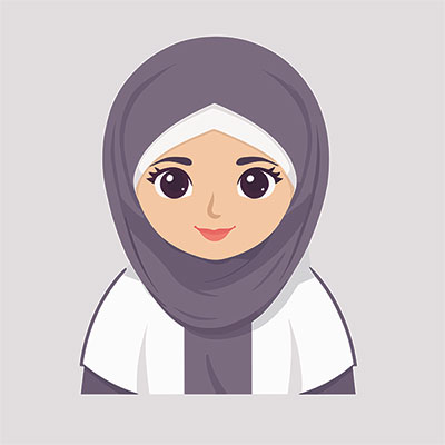 وکتور زن با حجاب