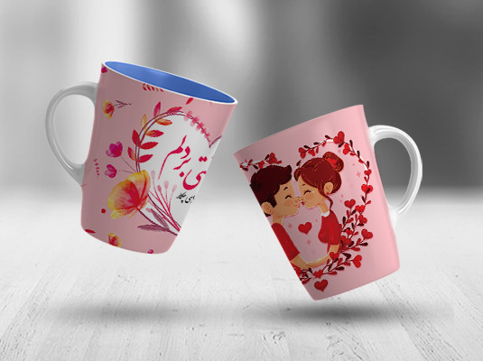 طرح لایه باز ماگ ویژه ولنتاین