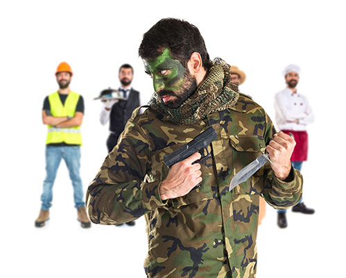 عکس سرباز مسلح