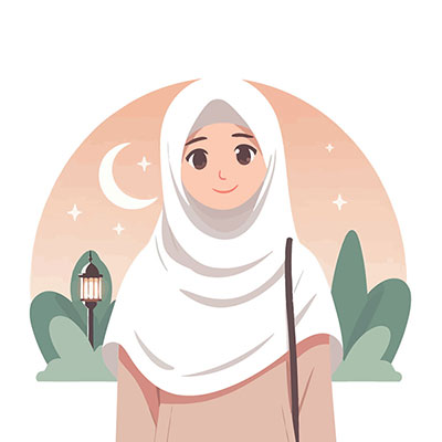 وکتور بانوی با حجاب