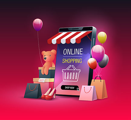 وکتور فروشگاه آنلاین کادویی