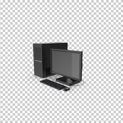 عکس برش خورده سه بعدی مانیتور