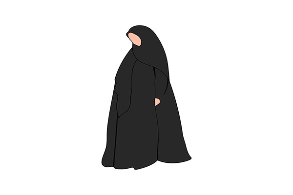 وکتور حجاب چادر