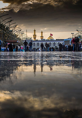 عکس با کیفیت گنبد امام حسین (ع) کربلا