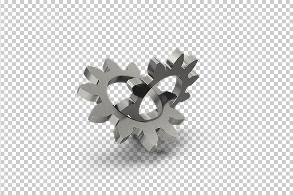 عکس برش خورده سه بعدی چرخ دنده