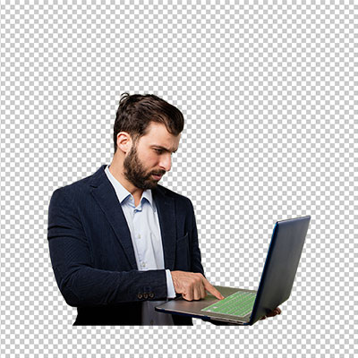 عکس برش خورده دوربری تکنسین کامپیوتر