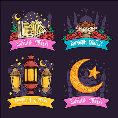 وکتور ماه مبارک رمضان
