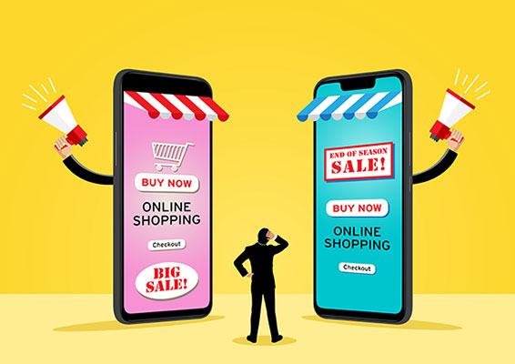 وکتور رقابت فروش آنلاین